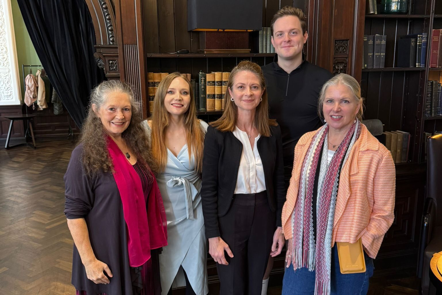 Seema, joined by Debra Sofia Magdalene of the SSB Law Victims Support Group (furthest left), Laura Longworth of the Burnley Express (left), Rosie Heys of the LNMCG (right), and Oliver Ryan MP, Member of Parliament for Burnley (back)